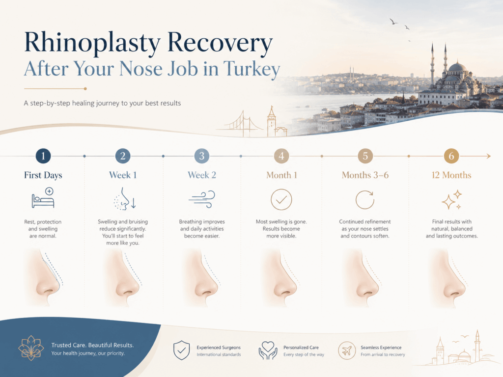 Turkey Nose Job Recovery Timeline Week by Week