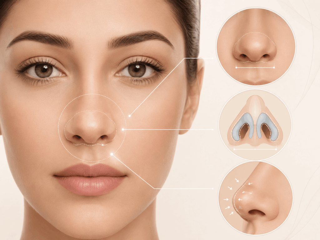 What Makes a Nose Tip Look Bulbous