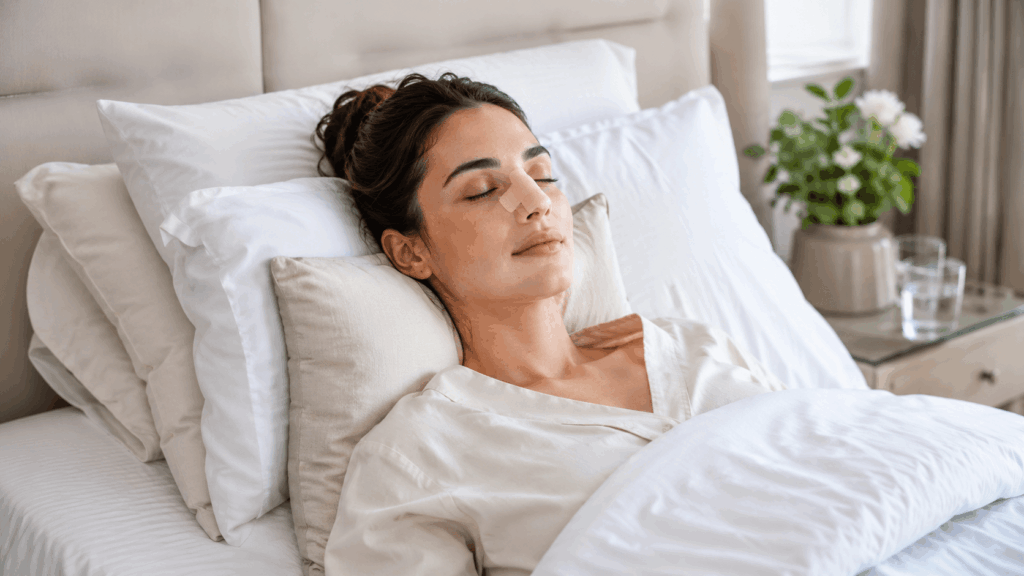 How to Sleep and Heal Comfortably After a Turkey Nose Job 2 Why Sleep Position Matters After Rhinoplasty