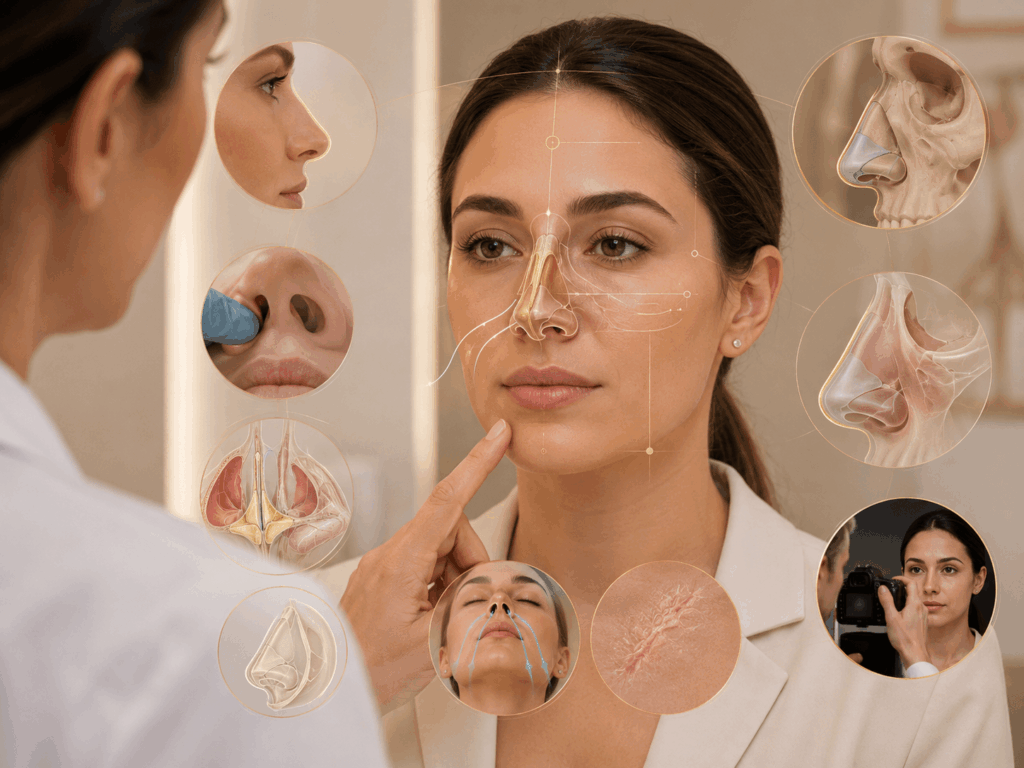 Rinoplastia que puede requerir revisión 3 Proceso de evaluación para una rinoplastia de revisión